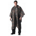 GI Type Woodland Digital Camo Military Rip-Stop Poncho